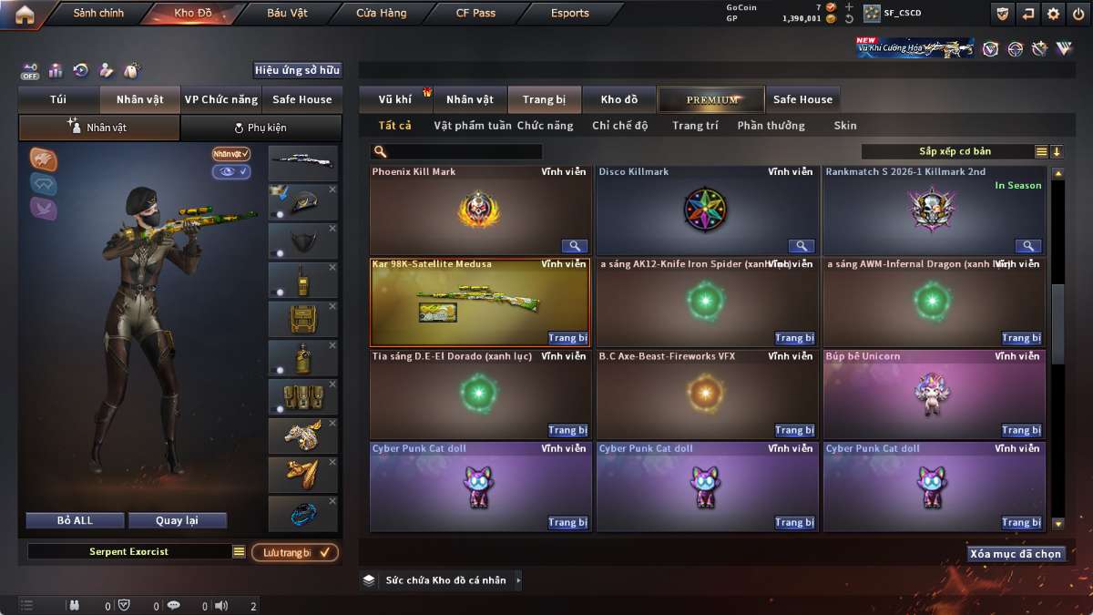 shop acc cf uy tin gia re